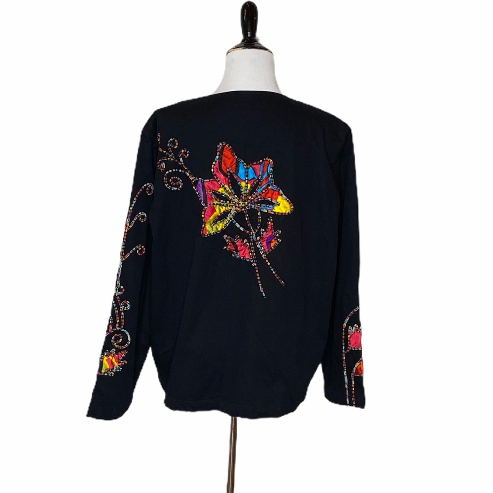 Draper’s & Damon’s Embroidery Multi Color Jacket Size Large - Picture 2 of 10